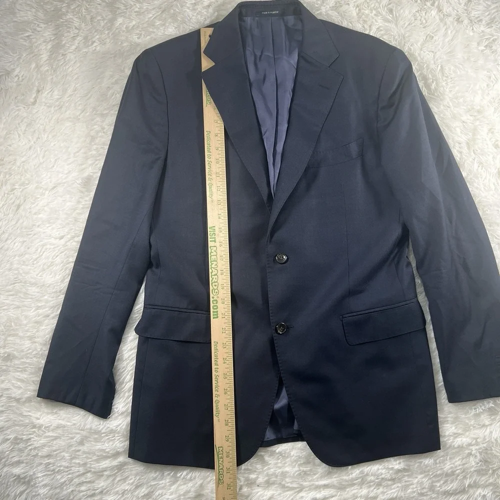 Suitsupply Wool Blazer Mens Size 40R Navy Vitale Barberis‎ Canonico Super 110s